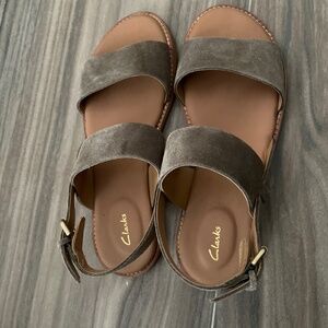 Clark’s suede sandals